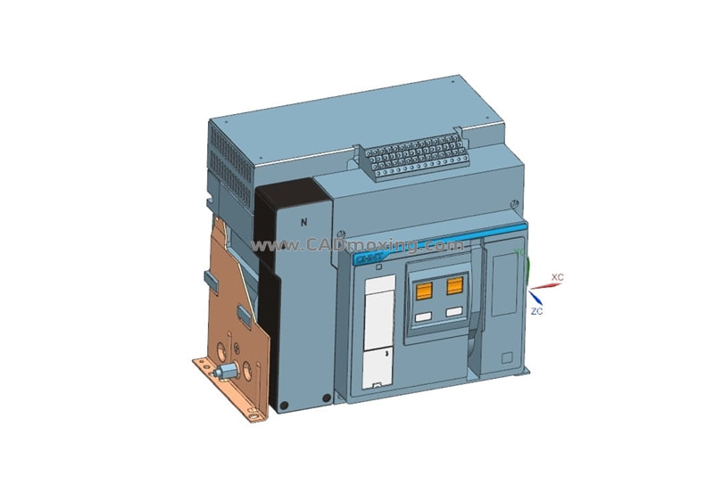 NXA20N_H08-16-4P固定万能式断路器三维模型