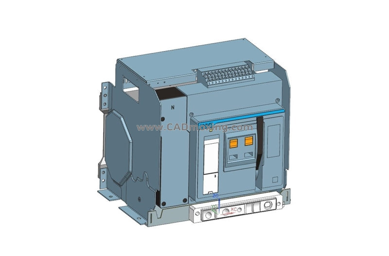 NXA25N_H06 4P抽屉万能式断路器三维模型