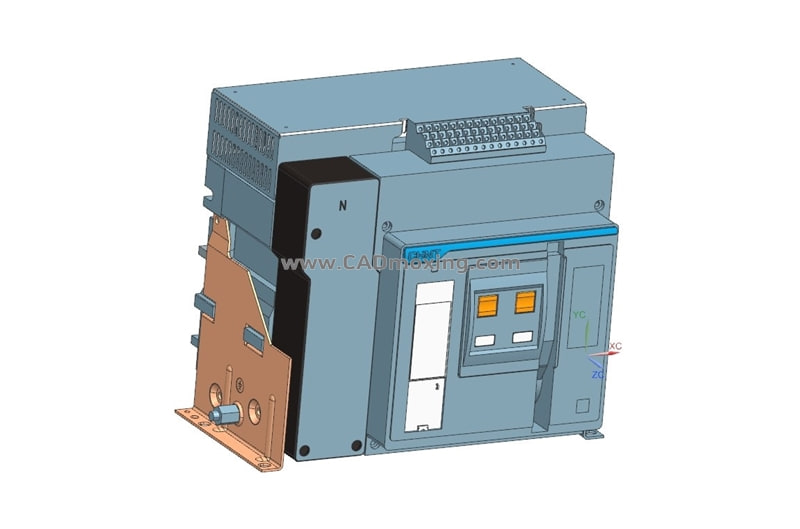 NXA25N_H06-4P固定万能式断路器三维模型