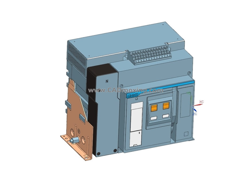 NXA25N_H08-16-4P固定万能式断路器三维模型