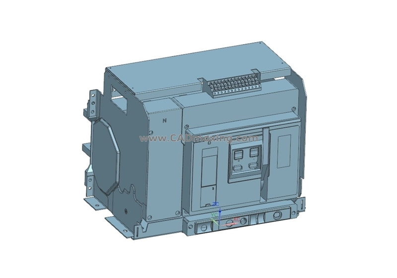 NXA32N_H06-25 4P抽屉万能式断路器三维模型