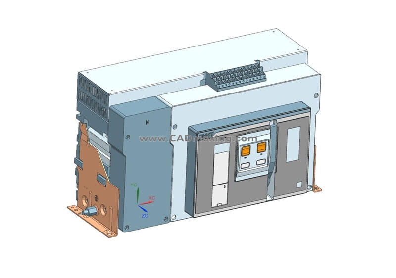 NXA40N_H36-40-4P固定万能式断路器三维模型