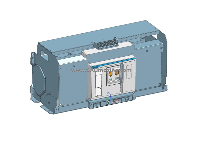 NXA63H40-50 3P抽屉万能式断路器三维模型