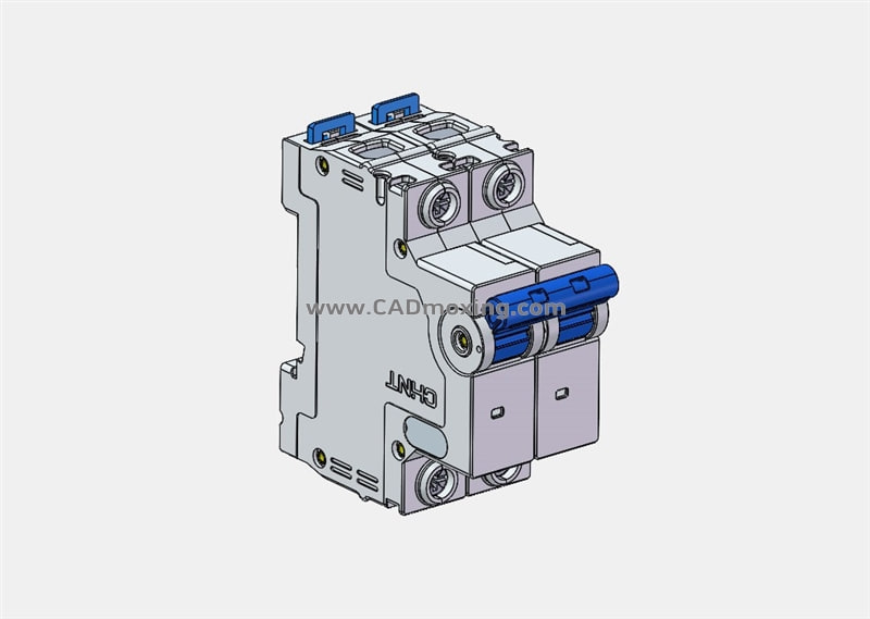 NXB-80H 2P小型断路器三维模型