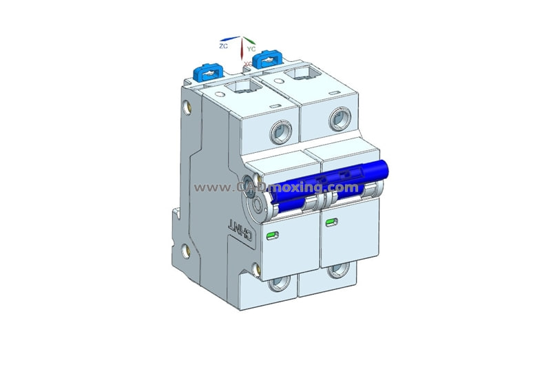 NXB-125 2P塑料外壳式断路器三维模型