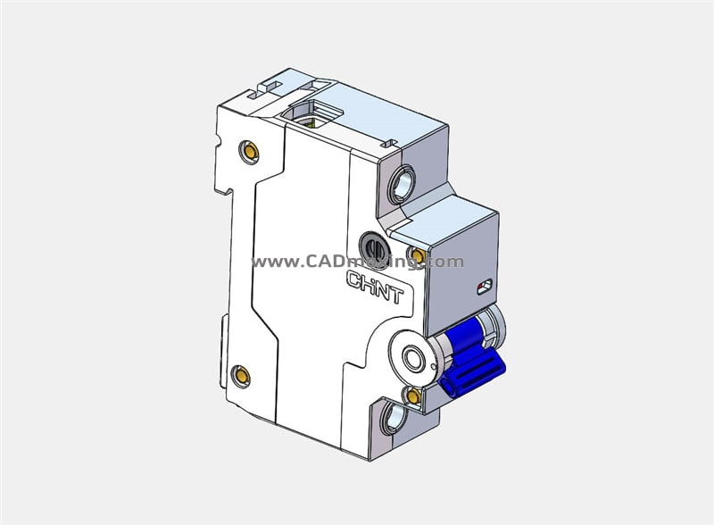 CAD模型网NXBF-125 2P塑料外壳式断路器三维模型三维模型