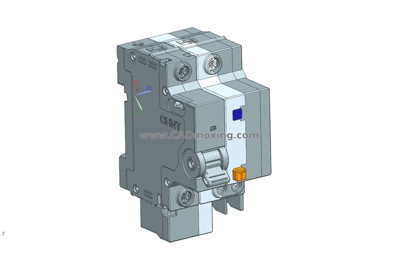 NXBFLE-32 1P&N剩余电流动作断路器三维模型免费下载