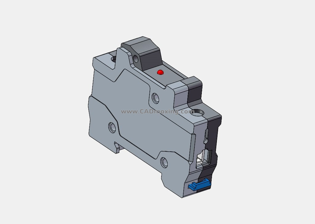 RT28N-32X 1P熔断器支持件底座三维模型