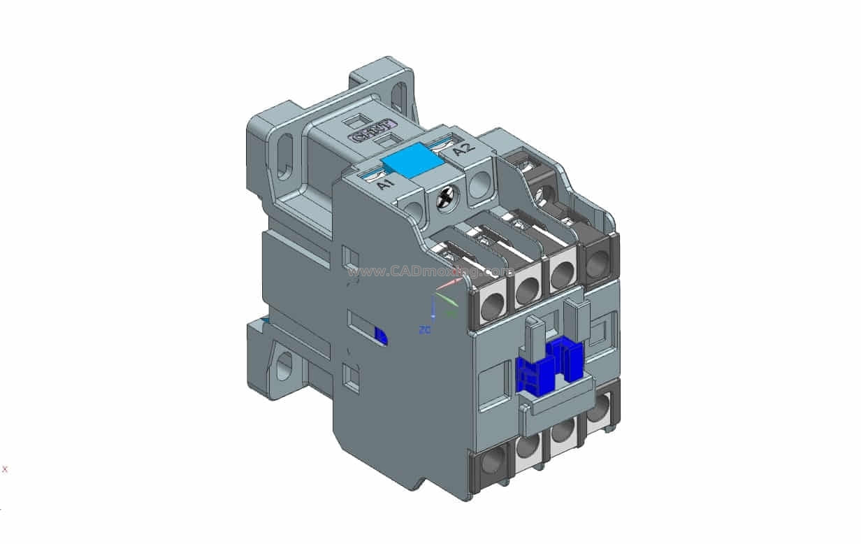 NXC-06~16交流接触器三维模型