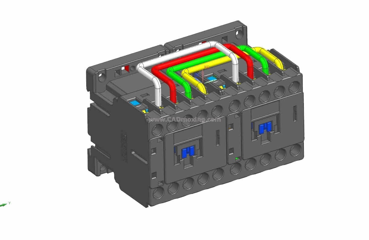 NXC-06M_N~16M_N可逆交流接触器三维模型