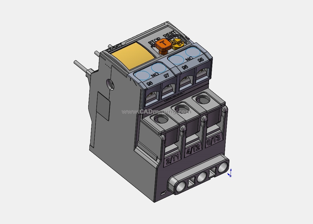 NXR-12热过载继电器三维模型