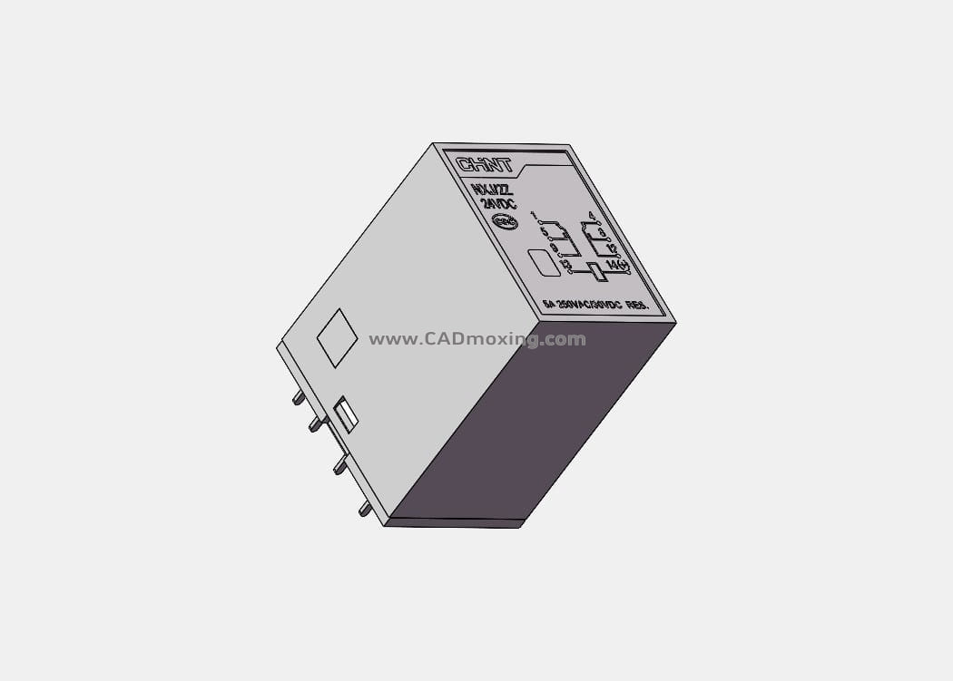 NXJ_2Z1小型电磁继电器三维模型