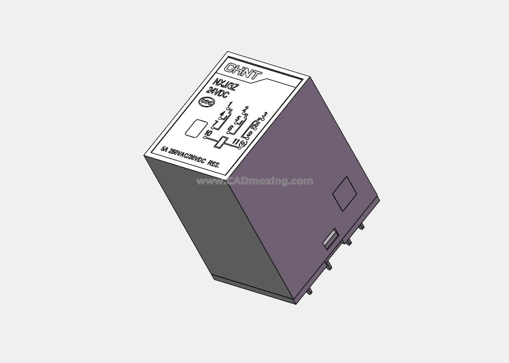 NXJ_3Z1小型电磁继电器三维模型