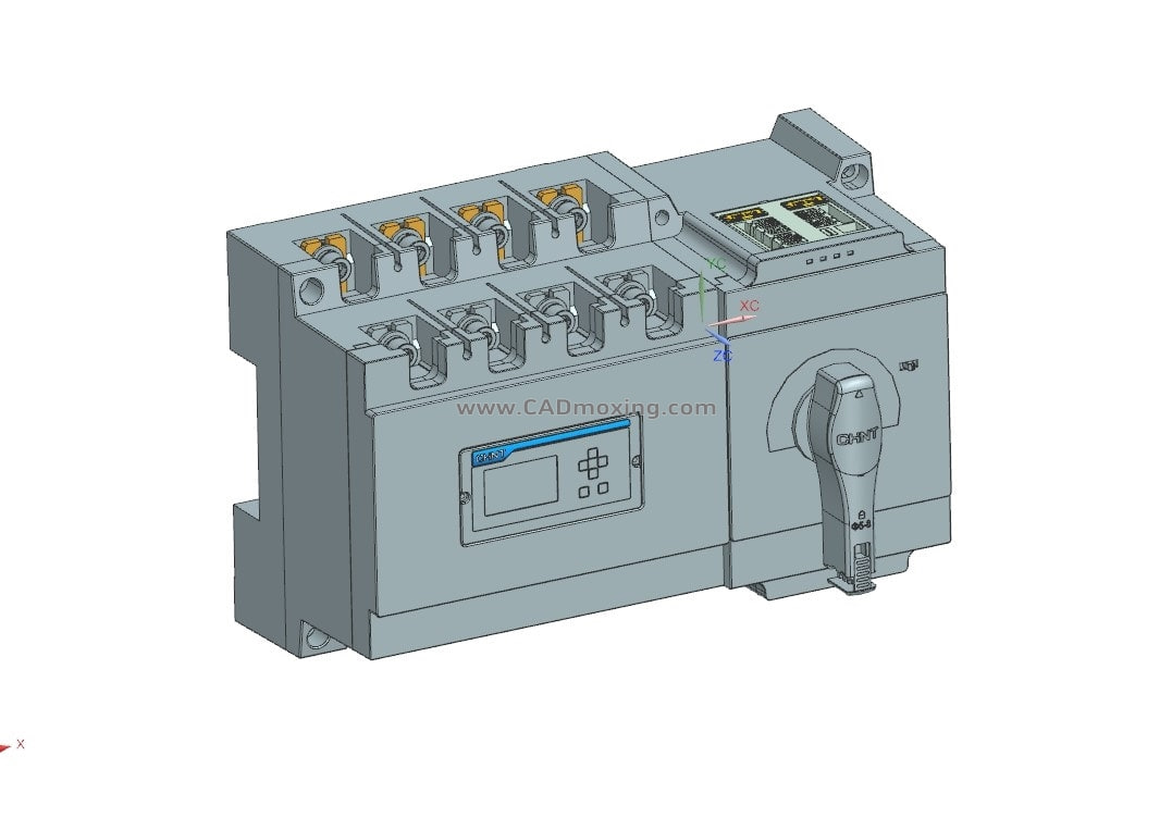 NXZ-630自动转换开关电器三维模型