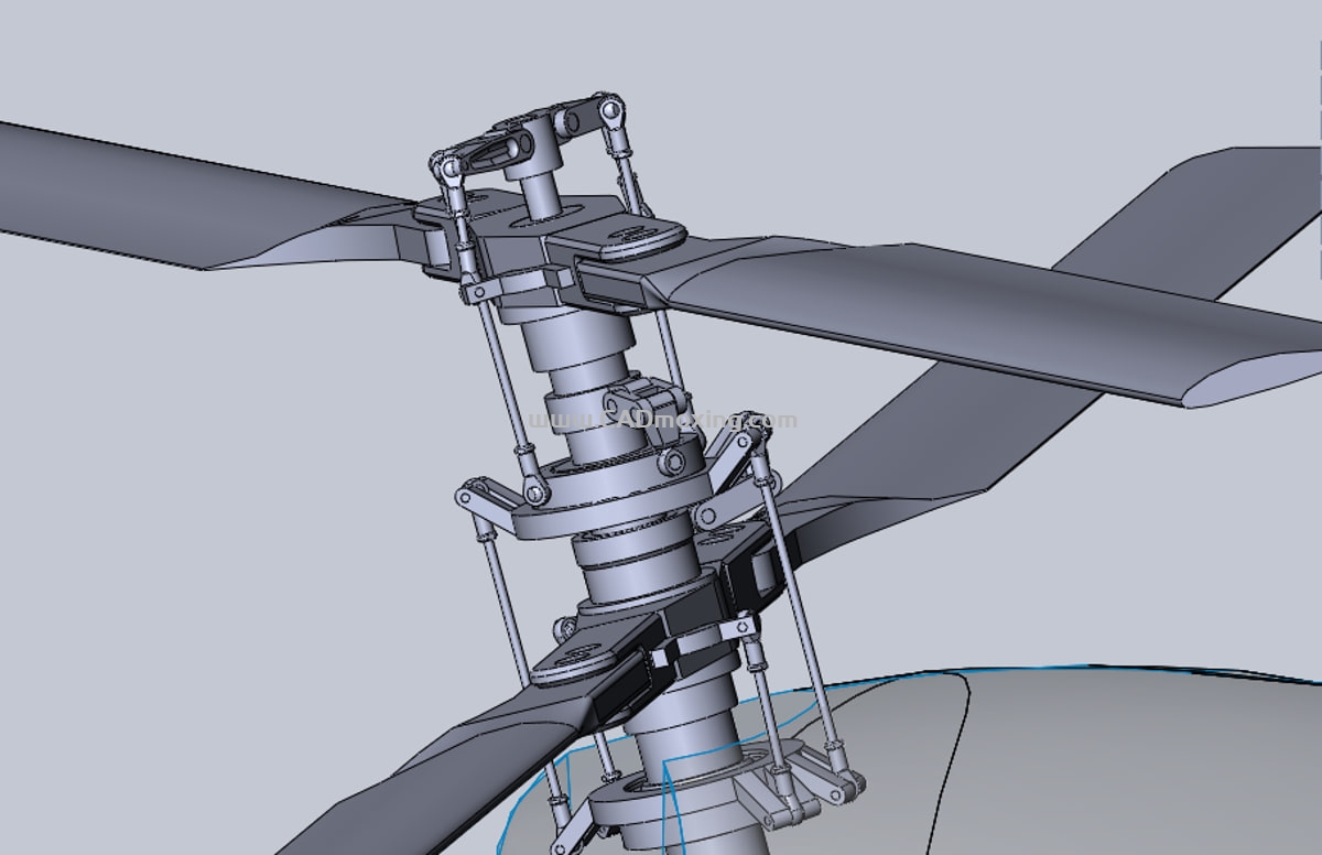 CAD模型网概念共轴直升飞机设计模型三维模型