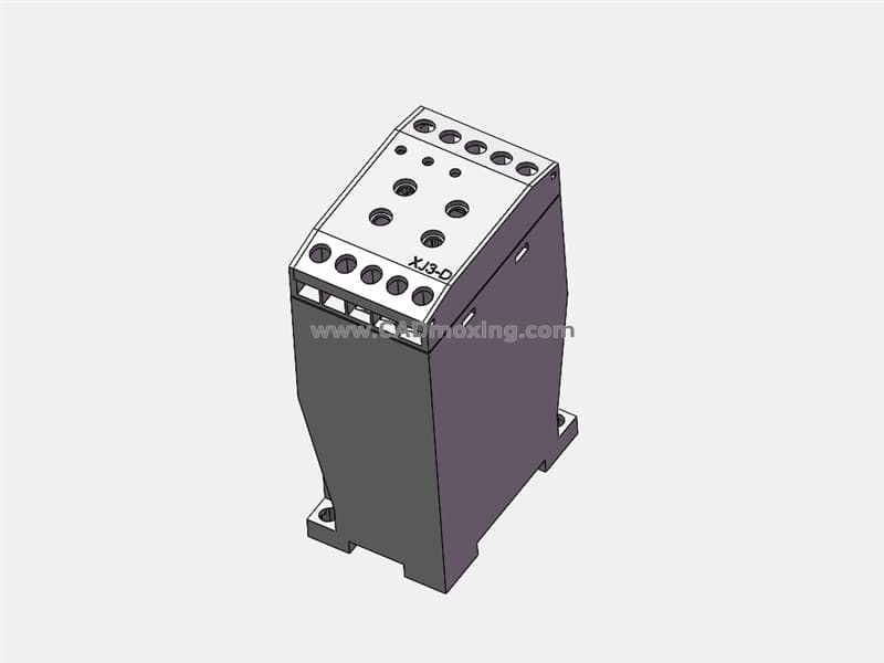 XJ3-D断相与相序保护继电器三维模型