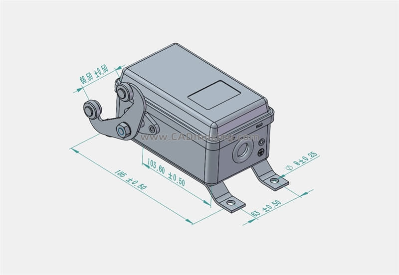 YBLX-22_2行程开关三维模型