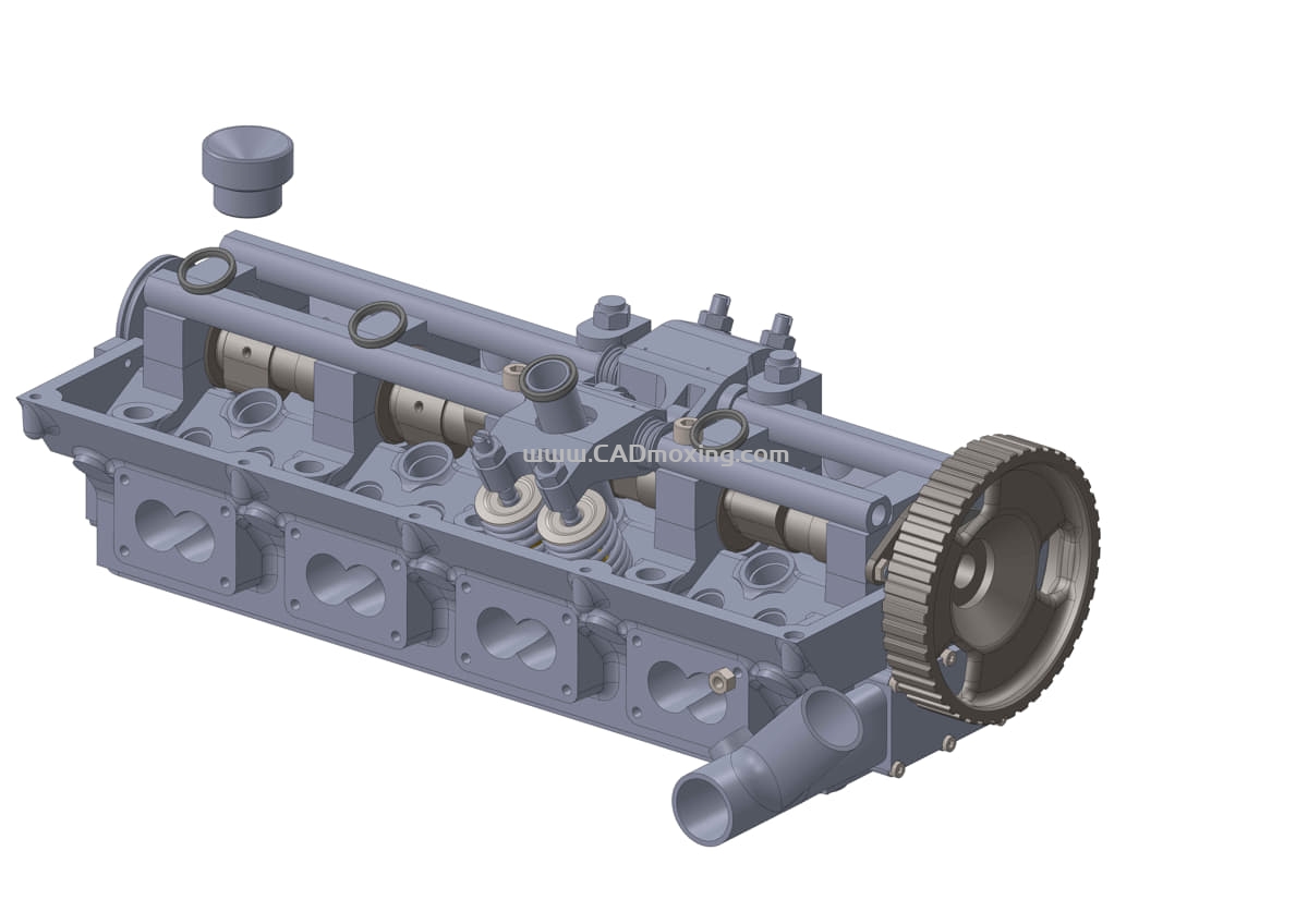 CAD模型网LADA-16气门4缸发动机三维模型