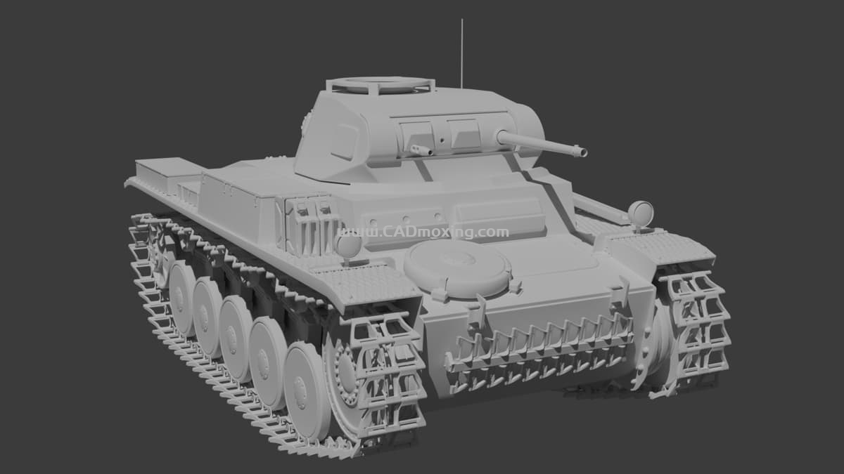 Panzer II 坦克模型3D打印