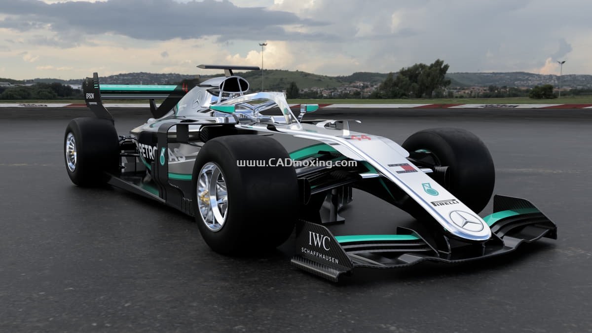 CAD模型网梅赛德斯-AMG-F1-W09-PETRONAS-44版 F1方程式赛车三维模型