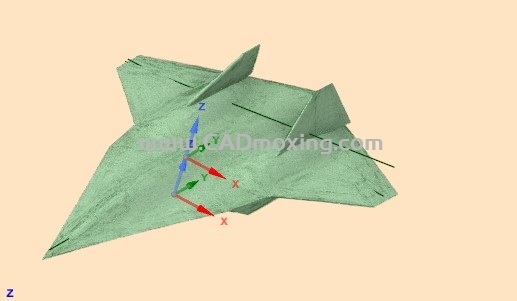CAD模型网美国第五代战机X项目初样概念机模型三维模型