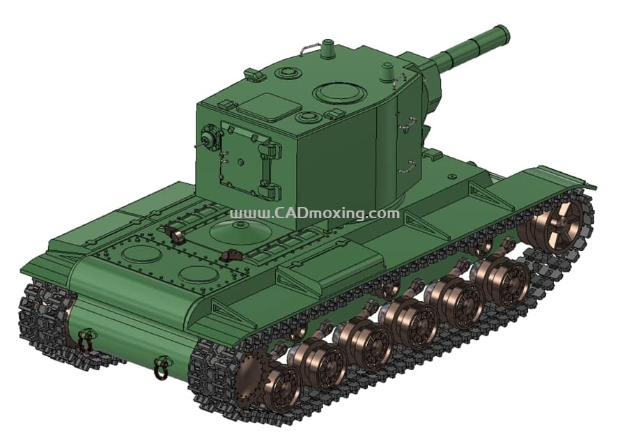 CAD模型网苏联陆军KV-2-1940 重型坦克三维模型