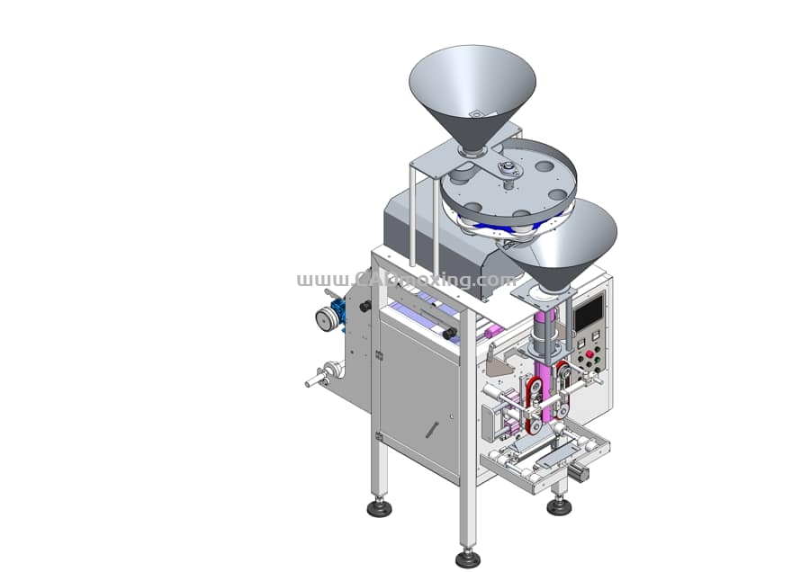 CAD模型网灌装机SOLIDWORKS 2024设计文档三维模型