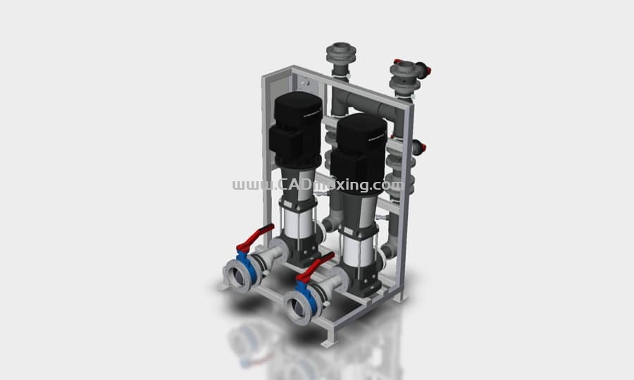 CAD模型网高压自来水泵三维模型