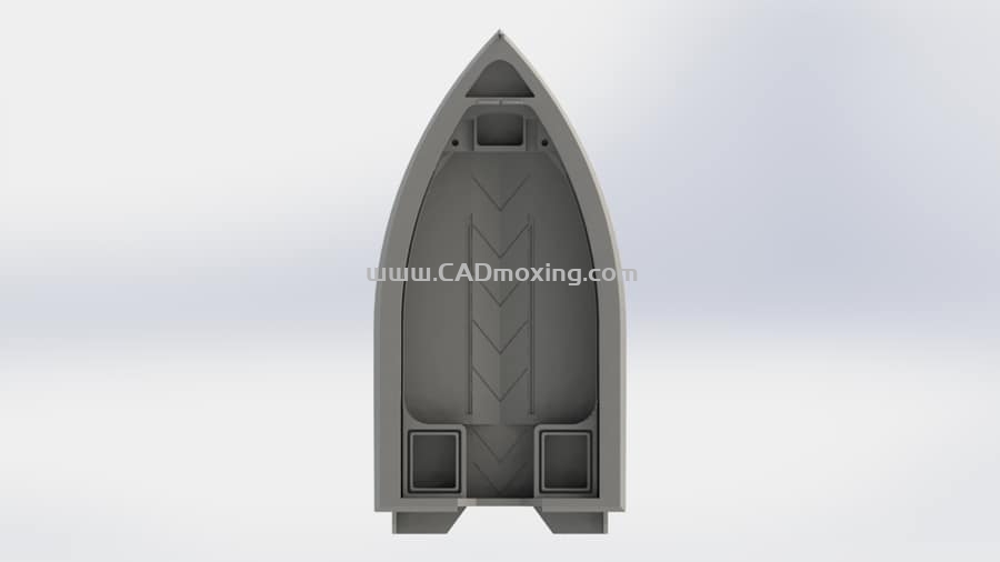 CAD模型网长度3.5米小型游乐快艇三维模型