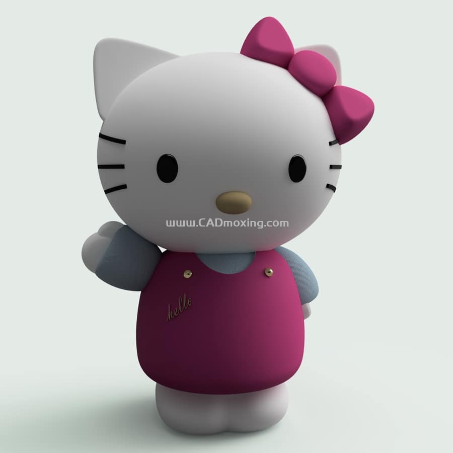 Hello Kitty 猫玩具模型