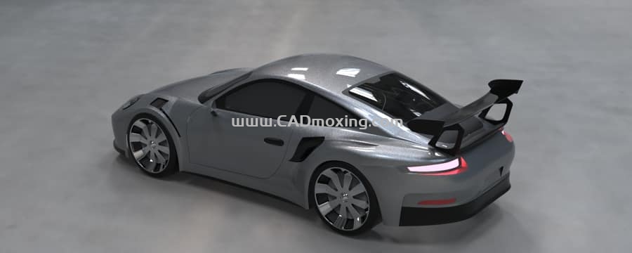 CAD模型网保时捷911 gt3超跑汽车模型三维模型