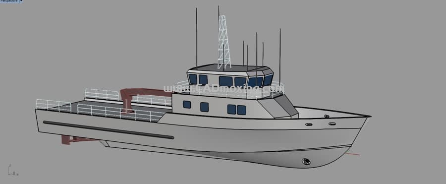CAD模型网多用途船舶三维模型