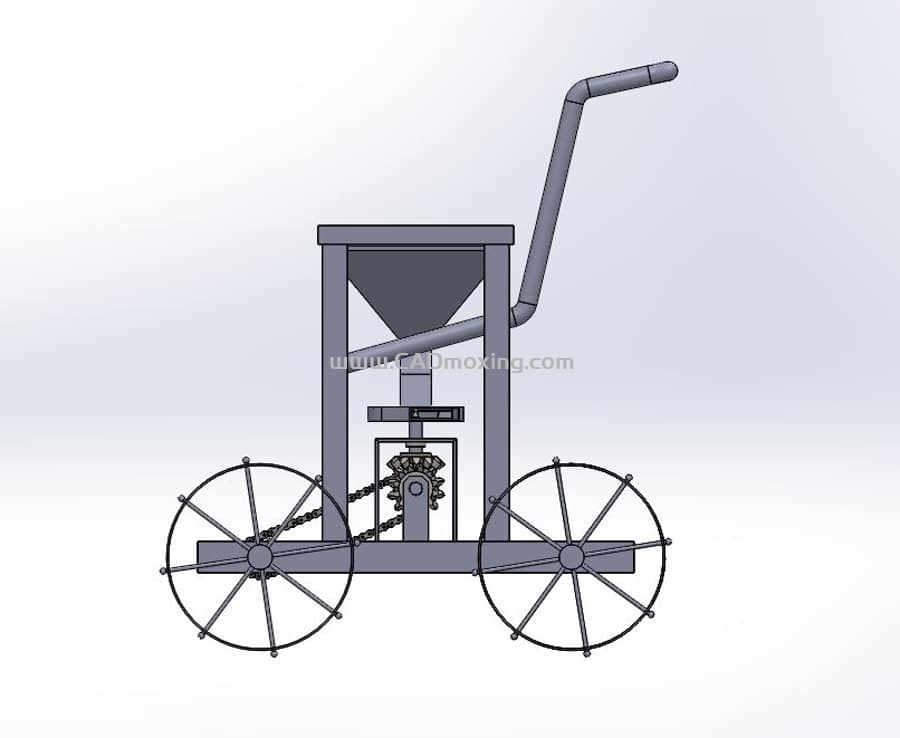 CAD模型网施肥手推机三维模型