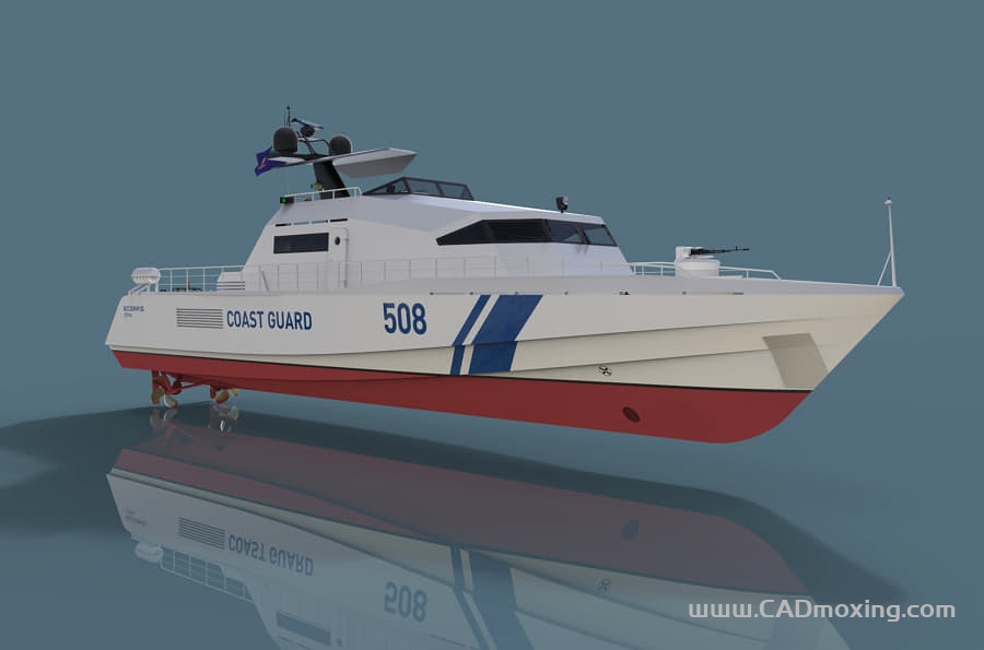 CAD模型网海岸警卫队海军舰船巡逻艇三维模型