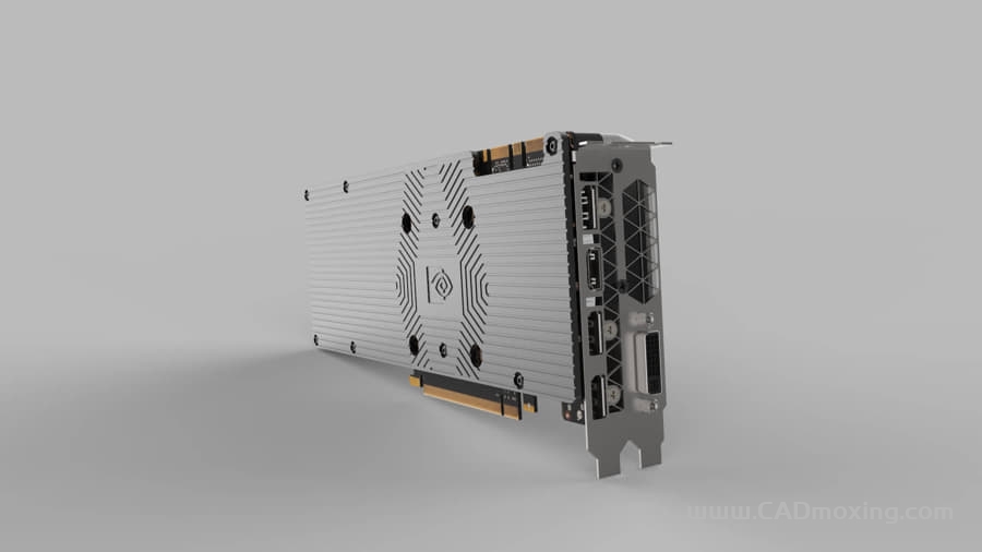 CAD模型网英伟达 Geforce GTX 980 图形显卡三维模型