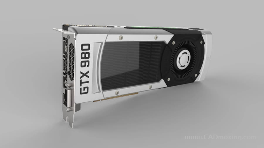 CAD模型网英伟达 Geforce GTX 980 图形显卡三维模型