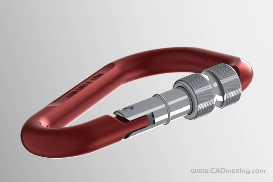 CAD模型网可卸式登山扣环三维模型