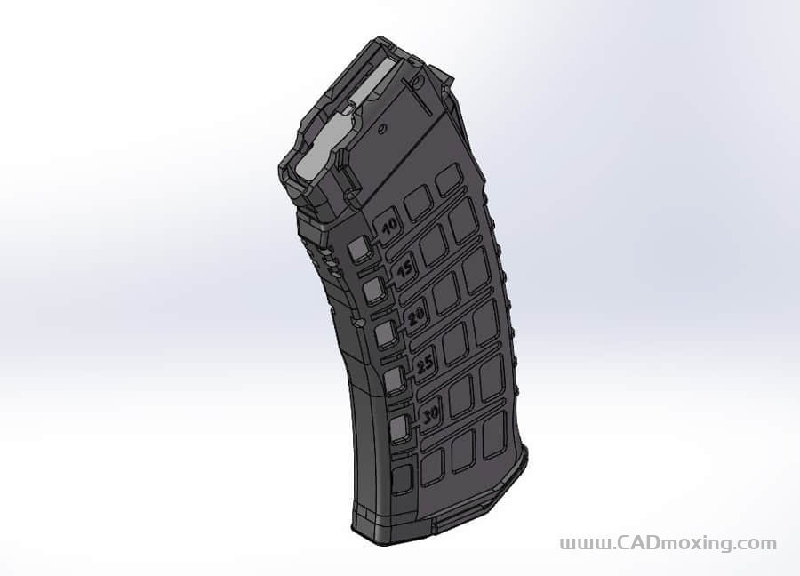 CAD模型网一个AK-12弹匣三维模型