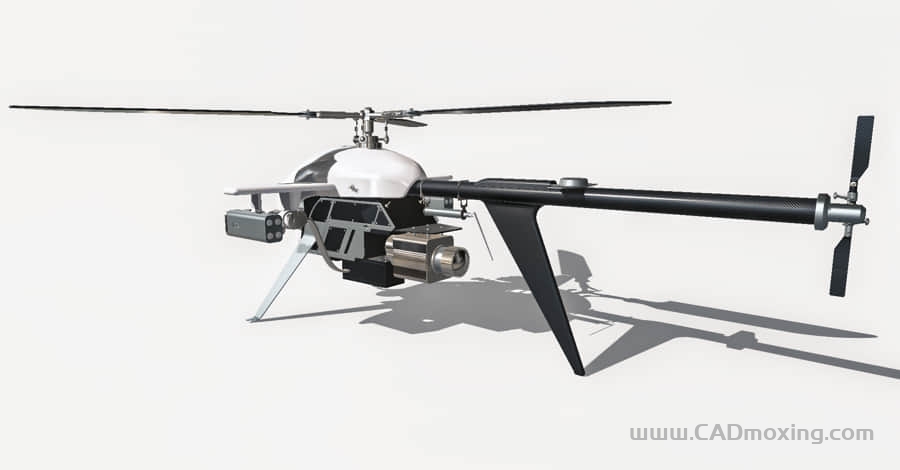 CAD模型网小型军用无人直升机概念设计模型三维模型