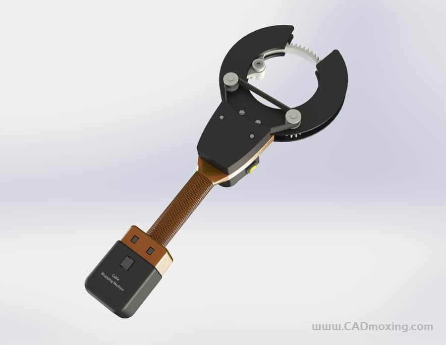 CAD模型网一把电动手持电缆缠绕机设计模型三维模型