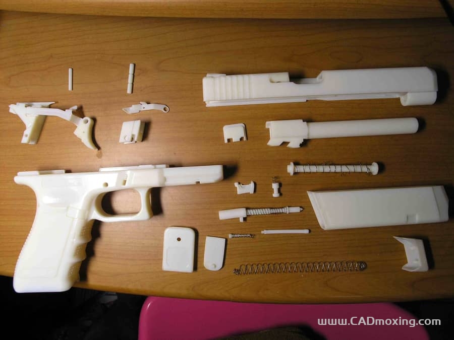格洛克G34手枪3D打印模型