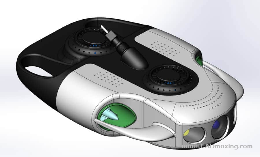 CAD模型网水下小型无潜航器三维模型