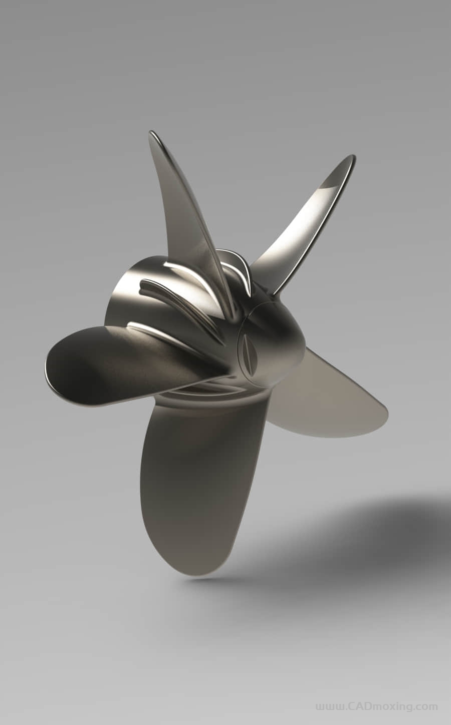 带湍流干扰器船舶螺旋桨设计模型