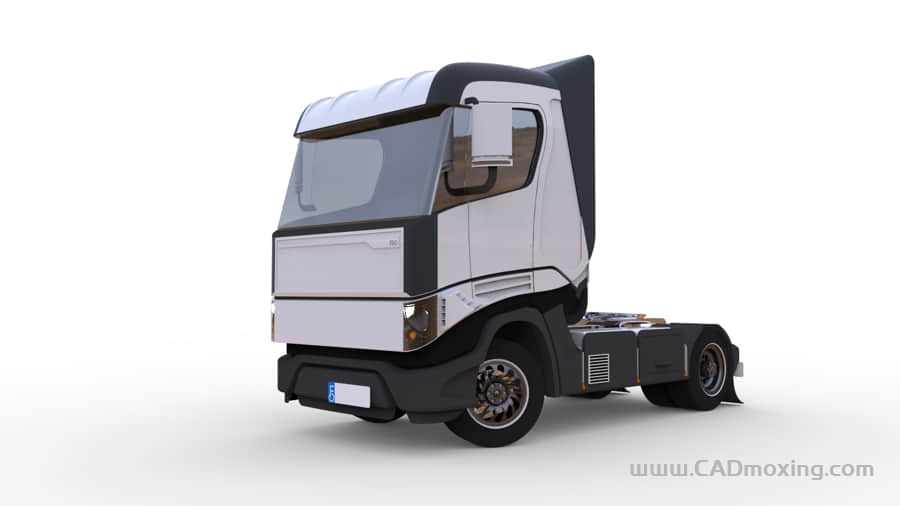 半挂汽车牵引车头设计模型