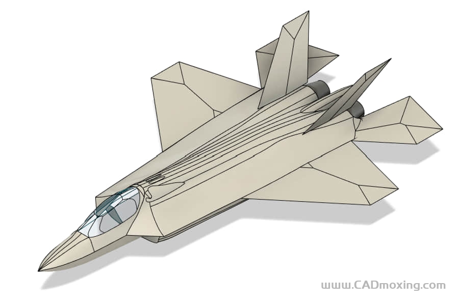 CAD模型网美国空军F-22 隐身战斗机三维模型