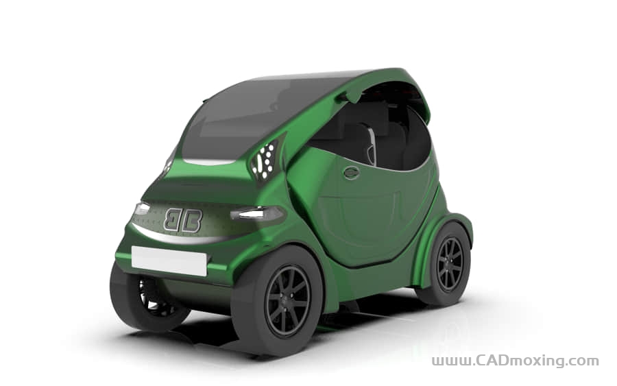 CAD模型网新能源电动代步汽车设计方案模型三维模型