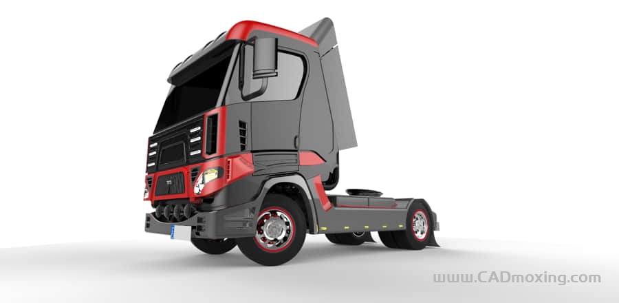 CAD模型网路易斯安那半挂车汽车车头三维模型