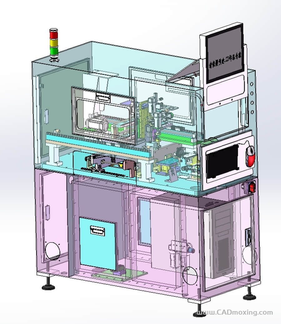 CAD模型网SMT贴标机非标设备三维模型 CAD模型网SMT贴标机非标设备三维模型
