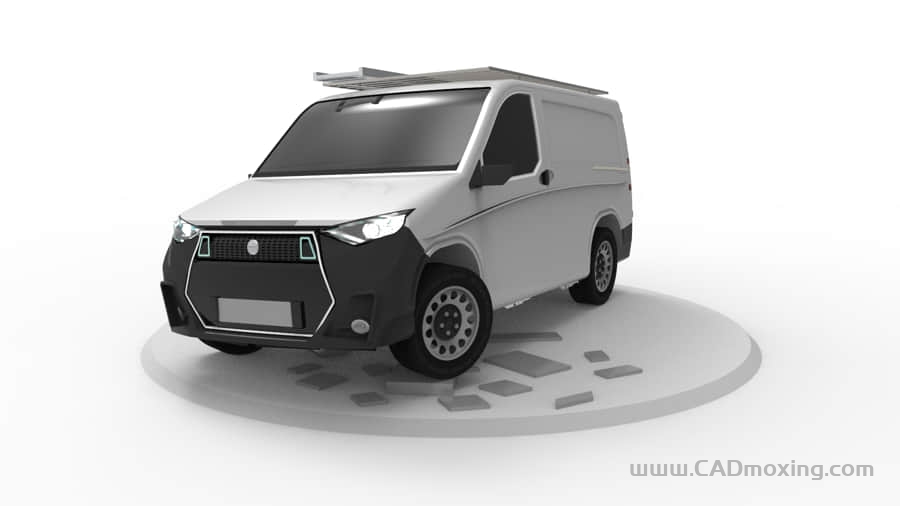 CAD模型网厢式面包车三维模型 CAD模型网厢式面包车三维模型