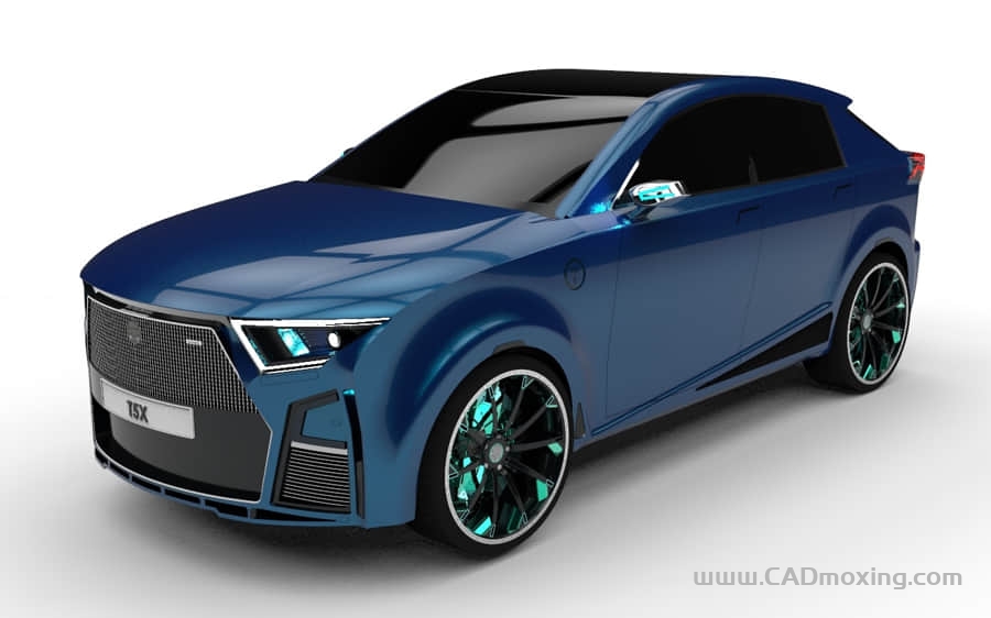 SUV越野汽车外观设计模型